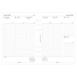 Filofax 2027 A5 Week On Two Pages Column Format Diary Refill