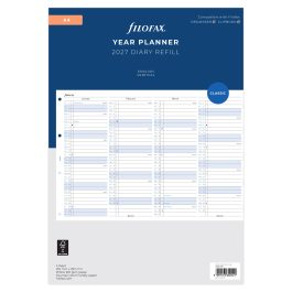 Filofax 2027 A4 Year Planner Vertical