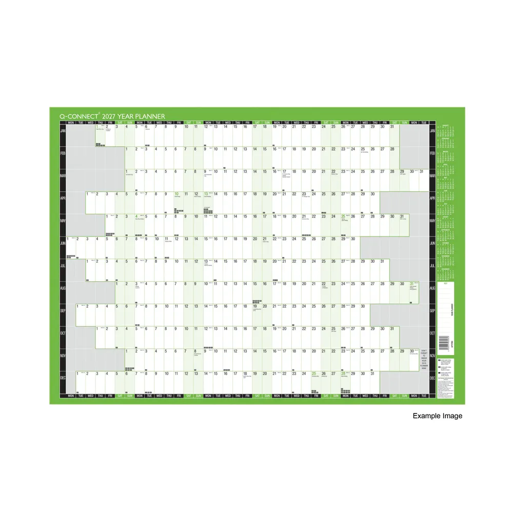 Q-Connect 2027 Year Planner Unmounted