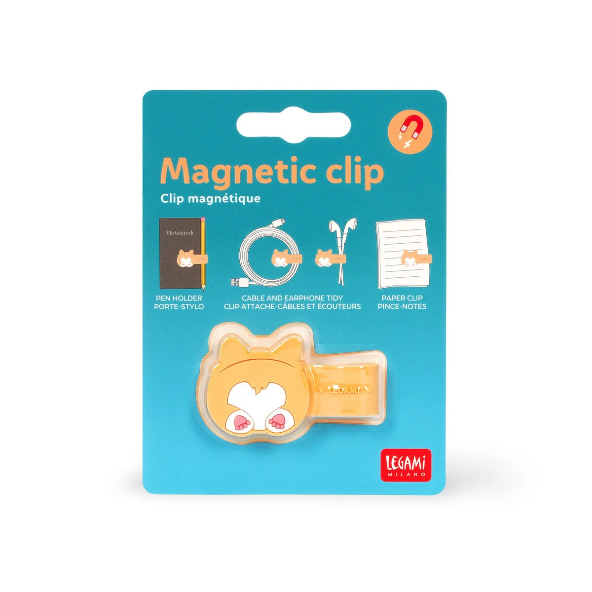 Legami Corgi-themed Magnetic Clip