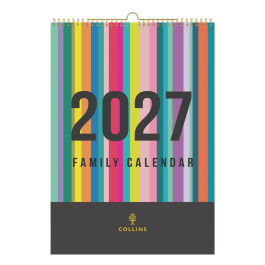 Collins 2027 Edge Wall Calendar Month To View A3 EDFC135.27