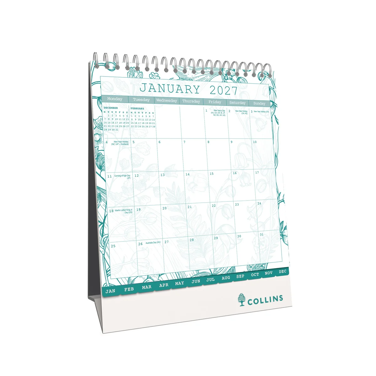 Collins 2027 Tara Desk Calendar Month To View TADC.27 - Image 2
