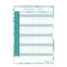 Collins 2027 Tara Wall Calendar Month To View A3 TAFC135.27