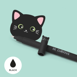 Legami Erasable Gel Pen Kitty Black Ink