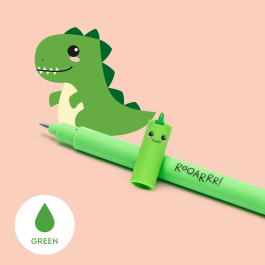 Legami Erasable Gel Pen Dinosaur Green Ink