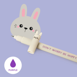 Legami Erasable Gel Pen Bunny Purple Ink