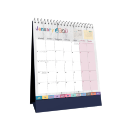 Collins 2027 Brighton Desk Calendar Month To View BTDC-27