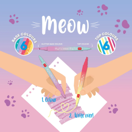 Legami Set of 6 Dual-Tip Layering Markers – Meow