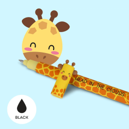 Legami Erasable Gel Pen Giraffe Black Ink