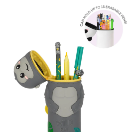Legami Kawaii 2 in 1 Soft Silicone Pencil Case Gorilla