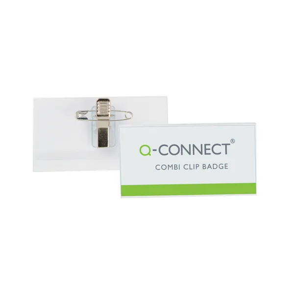 Q-Connect Combination Badge 40x75mm Pack 50 - Image 2
