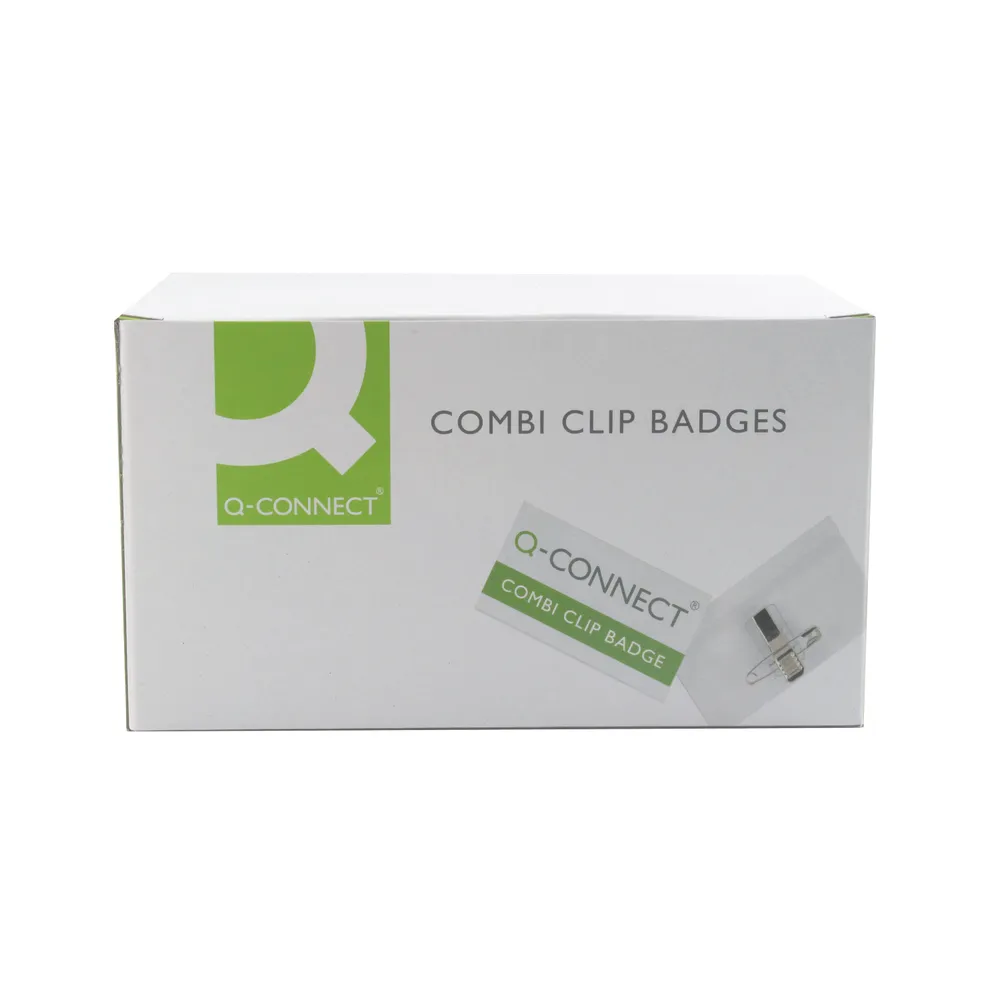 Q-Connect Combination Badge 40x75mm Pack 50