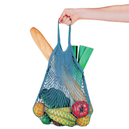 Legami Blue Cotton Mesh Bag