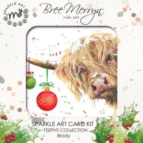 Bree Merryn Sparkle Diamond Art Card Kit Christmas - Brody