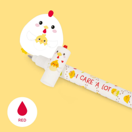 Legami Erasable Gel Pen Hen Red Ink