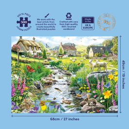 Gibsons Babbling Brook 500 XL Extra Large Piece Jigsaw Puzzle