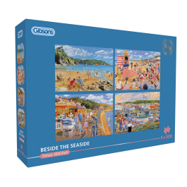 Gibsons Beside the Seaside 4 x 500 Piece Jigsaw Puzzles