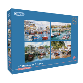 Gibsons Cornwall by the Sea 4 x 500 Piece Jigsaw Puzzles