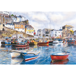 Gibsons Cornwall by the Sea 4 x 500 Piece Jigsaw Puzzles
