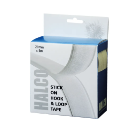 Halco Stick On Hook and Loop Roll 20mm x 5m