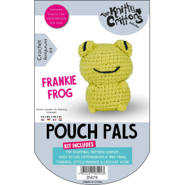 Knitty Critters Pouch Pals Kit – Frankie Frog