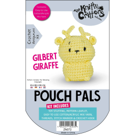 Knitty Critters Pouch Pals Kit – Gilbert Giraffe