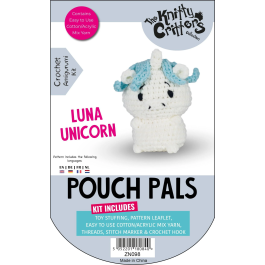 Knitty Critters Pouch Pals Kit – Luna Unicorn