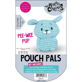 Knitty Critters Pouch Pals Kit – Pee-Wee Pup