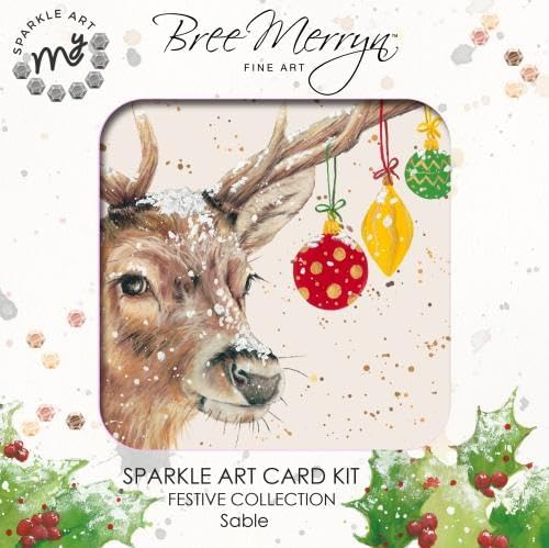 Bree Merryn Sparkle Diamond Art Card Kit Christmas - Sable