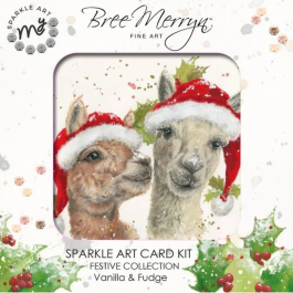 Bree Merryn Sparkle Diamond Art Card Kit Christmas – Vanilla & Fudge