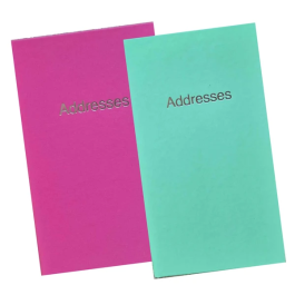 Esposti Slim Address Book – Pink & Sage Green Pk 1