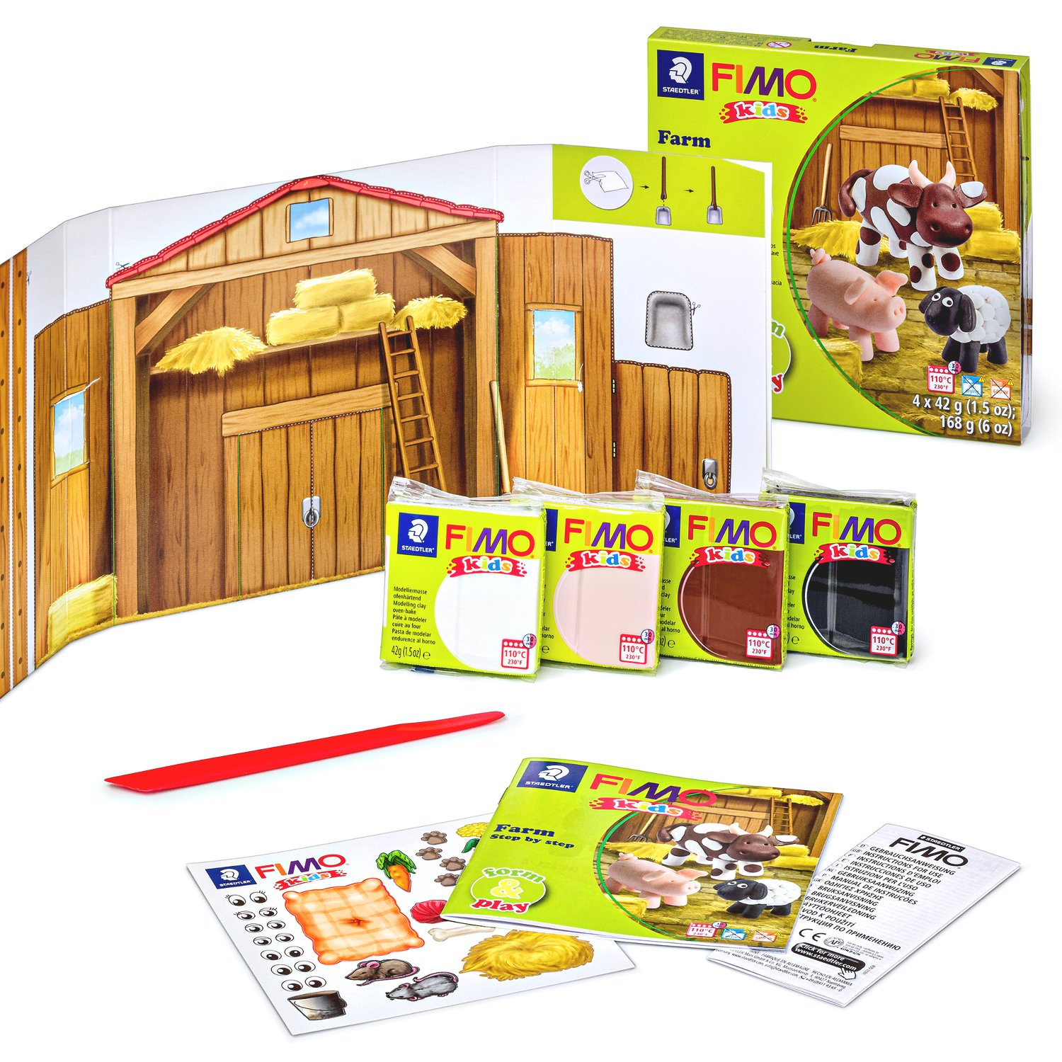 Staedtler Fimo Kids Playtime and Modelling Clay Set - Farm - Image 2