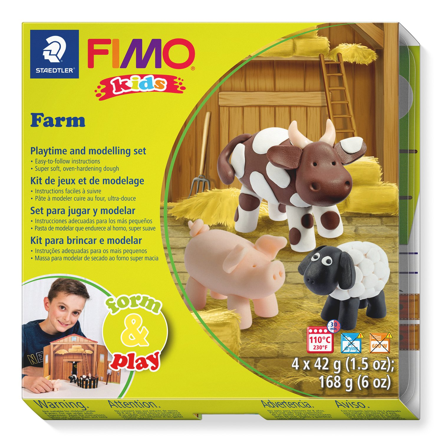 Staedtler Fimo Kids Playtime and Modelling Clay Set - Farm