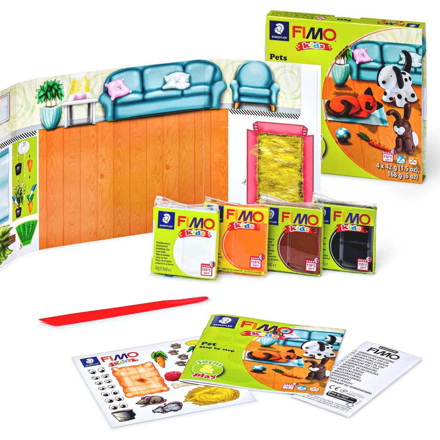 Staedtler Fimo Kids Playtime and Modelling Clay Set - Pets - Image 2