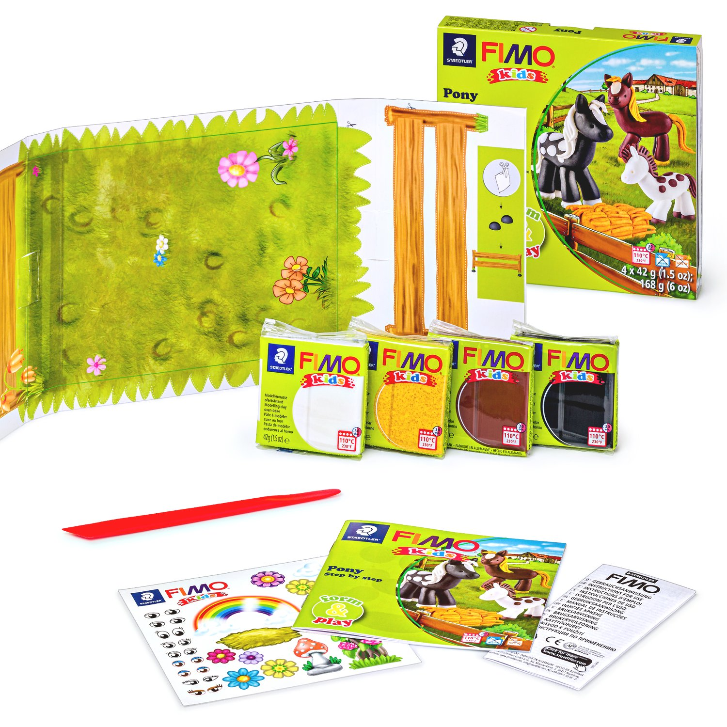 Staedtler Fimo Kids Playtime and Modelling Clay Set - Pony - Image 2