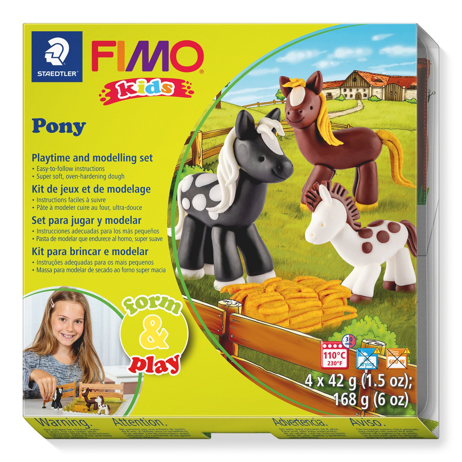 Staedtler Fimo Kids Playtime and Modelling Clay Set - Pony