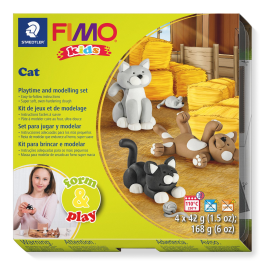 Staedtler Fimo Kids Playtime and Modelling Clay Set – Cat