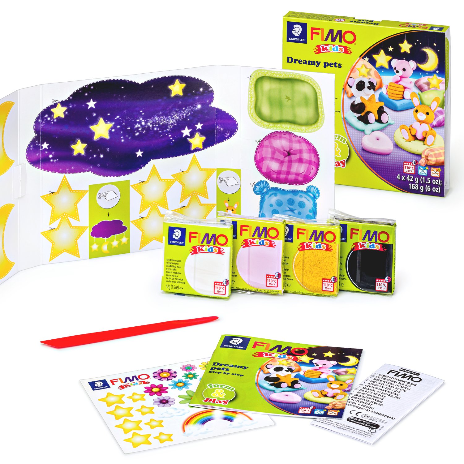Staedtler Fimo Kids Playtime and Modelling Clay Set - Dreamy Pets - Image 2