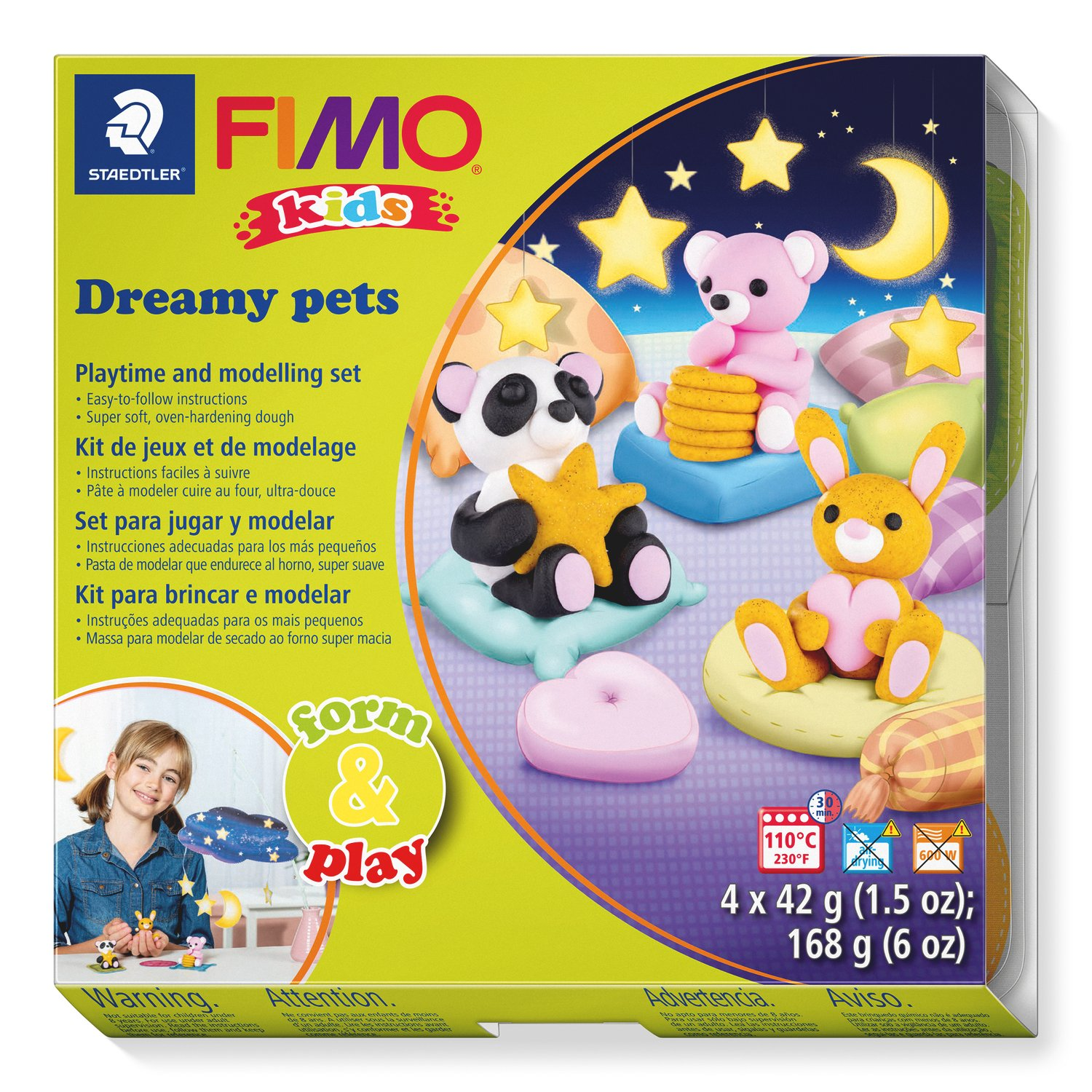 Staedtler Fimo Kids Playtime and Modelling Clay Set - Dreamy Pets
