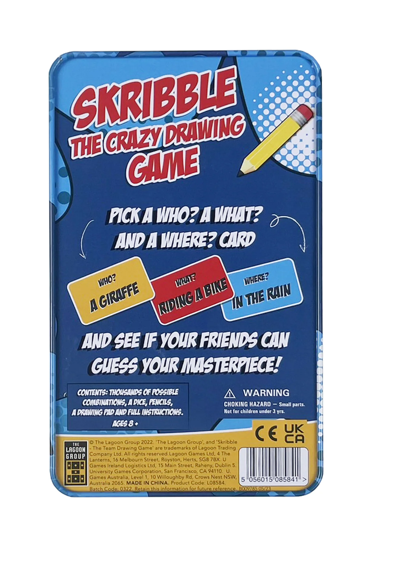 Lagoon Skribble Crazy Drawing Game Tin - Image 3