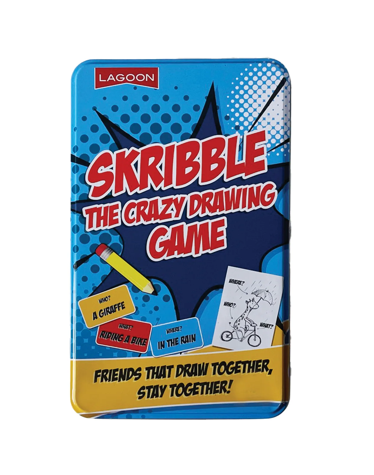 Lagoon Skribble Crazy Drawing Game Tin
