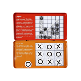 The Purple Cow 4 In A Row & Tic Tac Toe Magnetic Travel Game