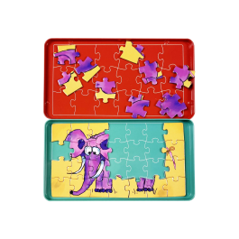The Purple Cow Magnetic Puzzles Magnetic Travel Game