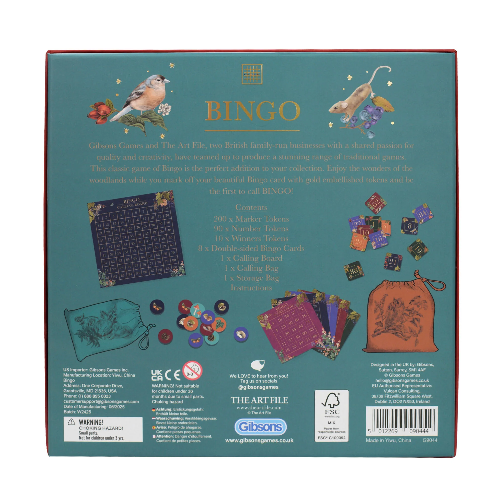 Gibsons Games The Art File Bingo - Image 3