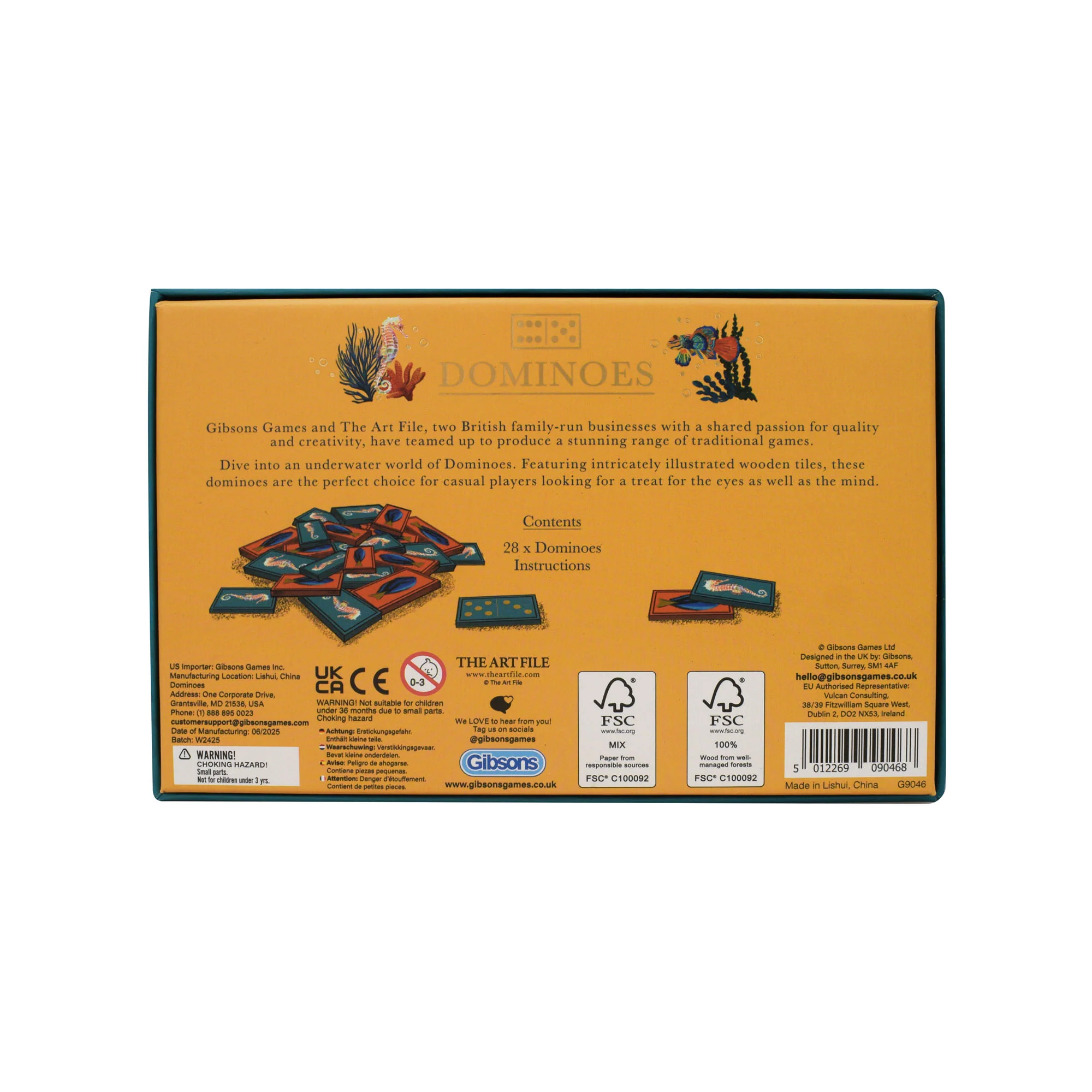 Gibsons Games The Art File Dominoes - Image 3