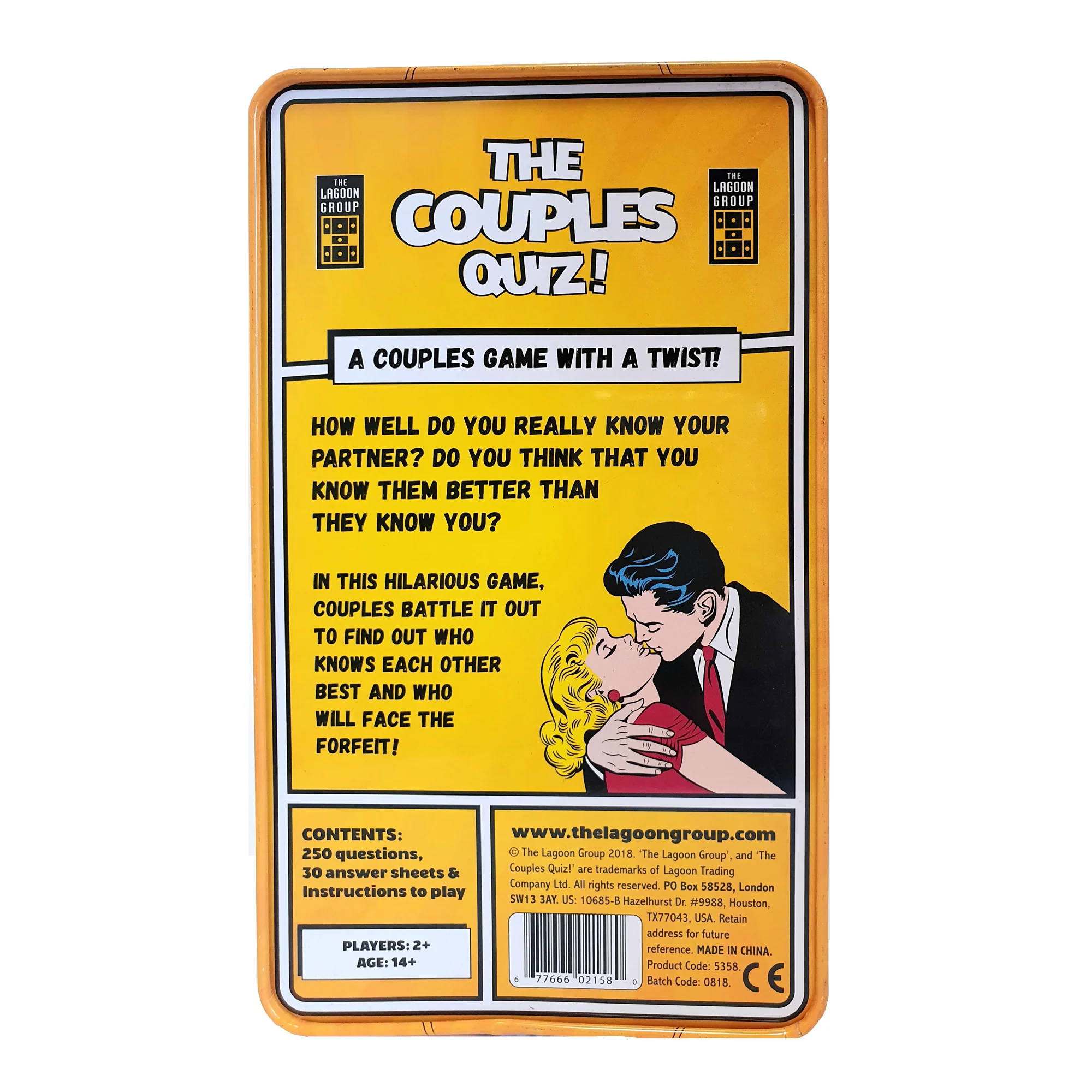 Lagoon The Couples Quiz Game Tin - Image 3
