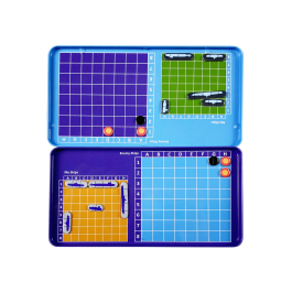 The Purple Cow Battleship Magnetic Travel Game