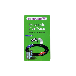 The Purple Cow Car Race Magnetic Travel Game