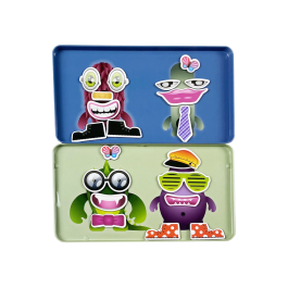 The Purple Cow Monster Factory Magnetic Travel Game