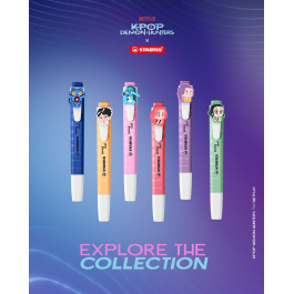 Stabilo Swing Cool KPop Demon Hunters Highlighters with Charms Pk 1